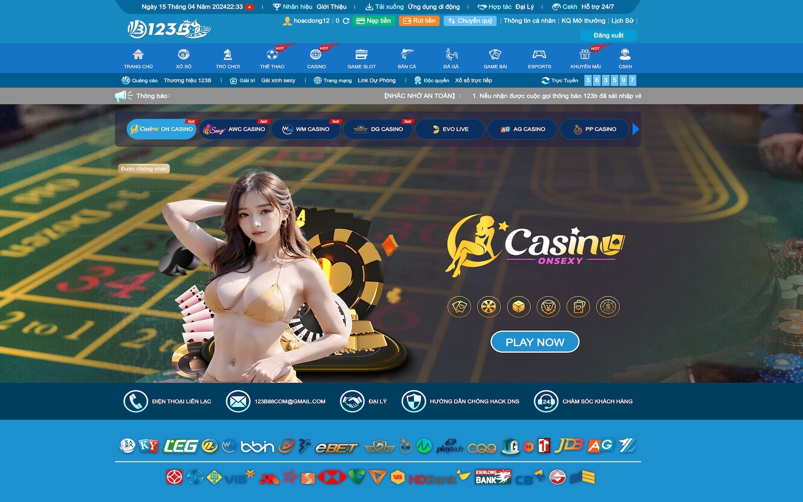 5 điểm mạnh của live casino 123B